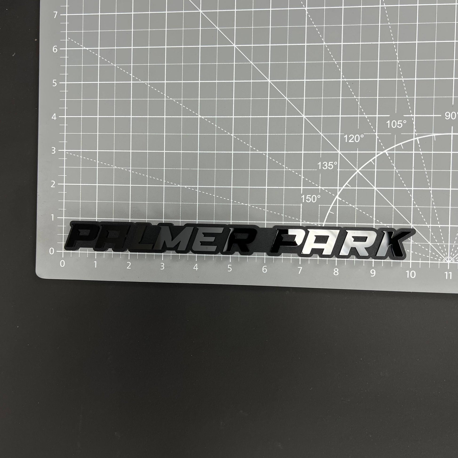 1PC PALMER PARK 3D Acrylic Badge - Car Truck Emblem Fender Sticker