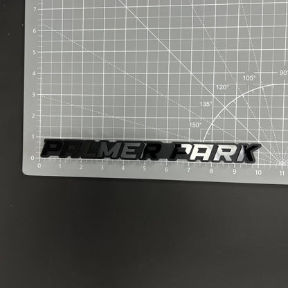 1PC PALMER PARK 3D Acrylic Badge - Car Truck Emblem Fender Sticker