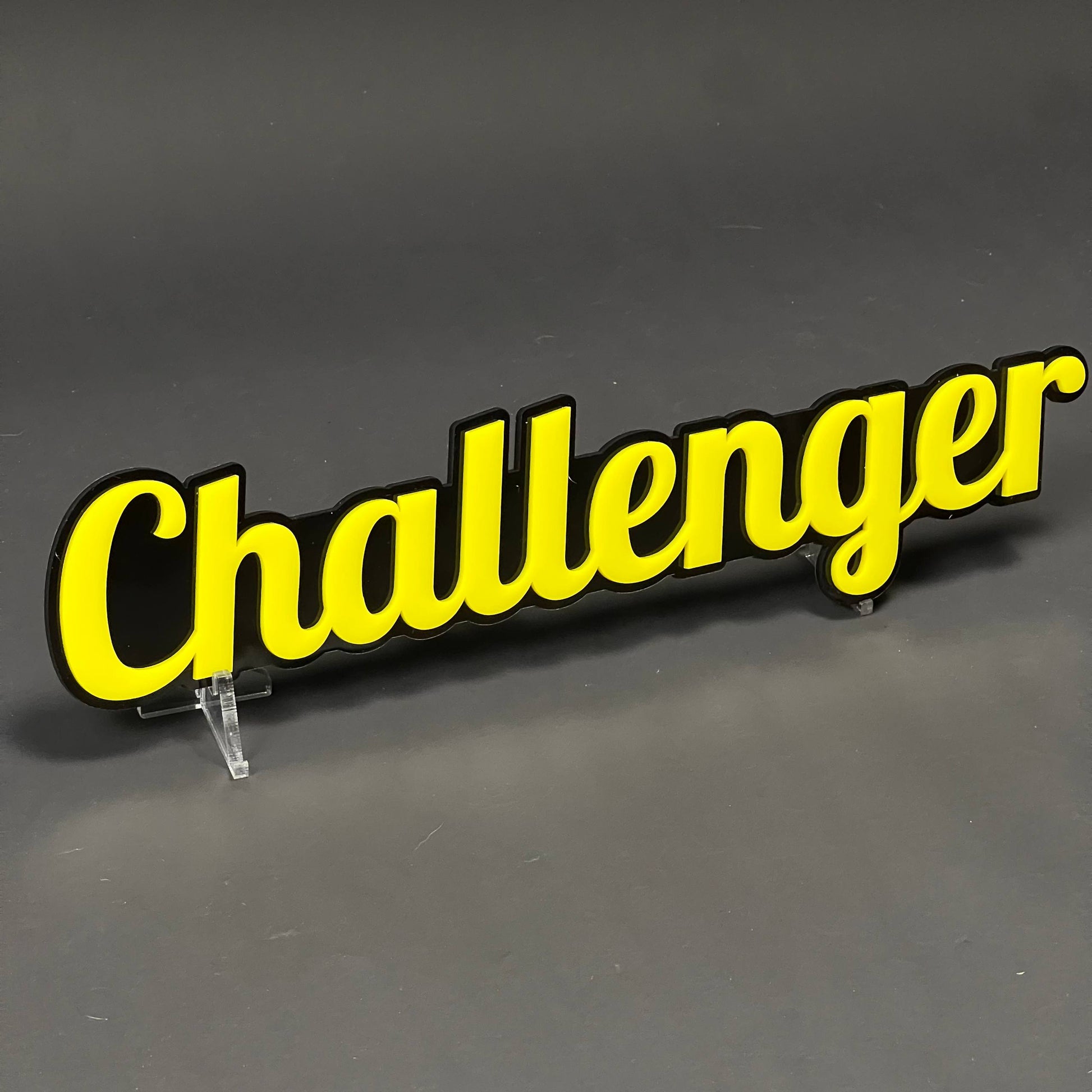 1PC Challenger 3D Acrylic Badge - Car Truck Emblem Fender Tailgate Trunk Sticker