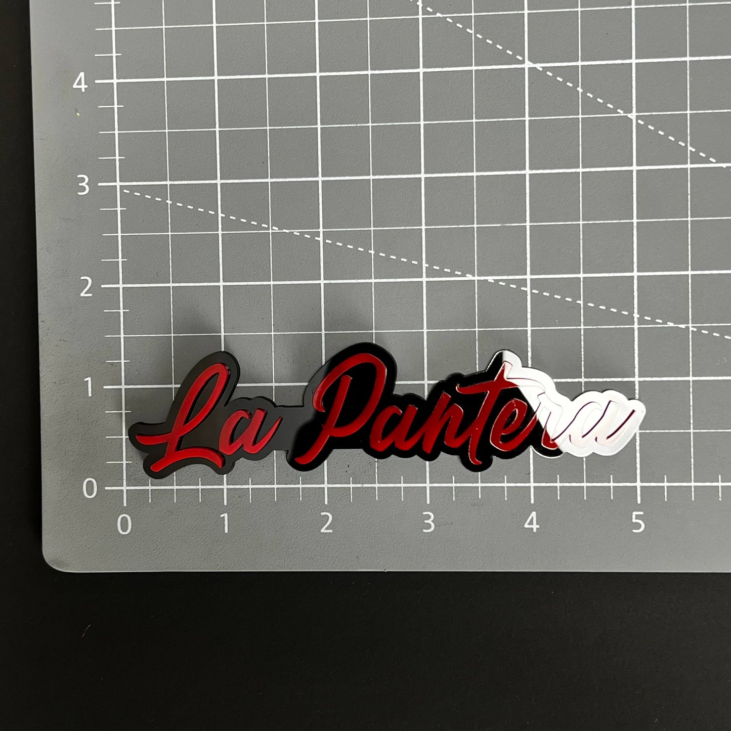 1PC La Pantera 3D Acrylic Badge - Car Truck Emblem Fender Tailgate Trunk Sticker