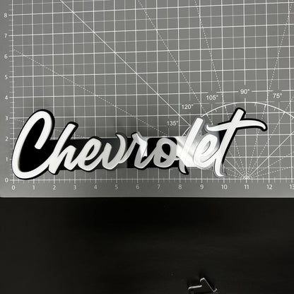 1PC Chevrolet 3D Acrylic Badge - Car Truck Emblem Fender Tailgate Trunk Sticker