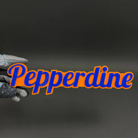 1PC Pepperdine 3D Acrylic Badge - Car Truck Emblem Fender Tailgate Trunk Sticker