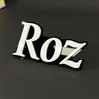 1PC Roz 3D Acrylic Badge - Car Truck Emblem Fender Tailgate Trunk Sticker