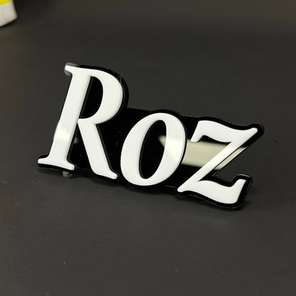 1PC Roz 3D Acrylic Badge - Car Truck Emblem Fender Tailgate Trunk Sticker