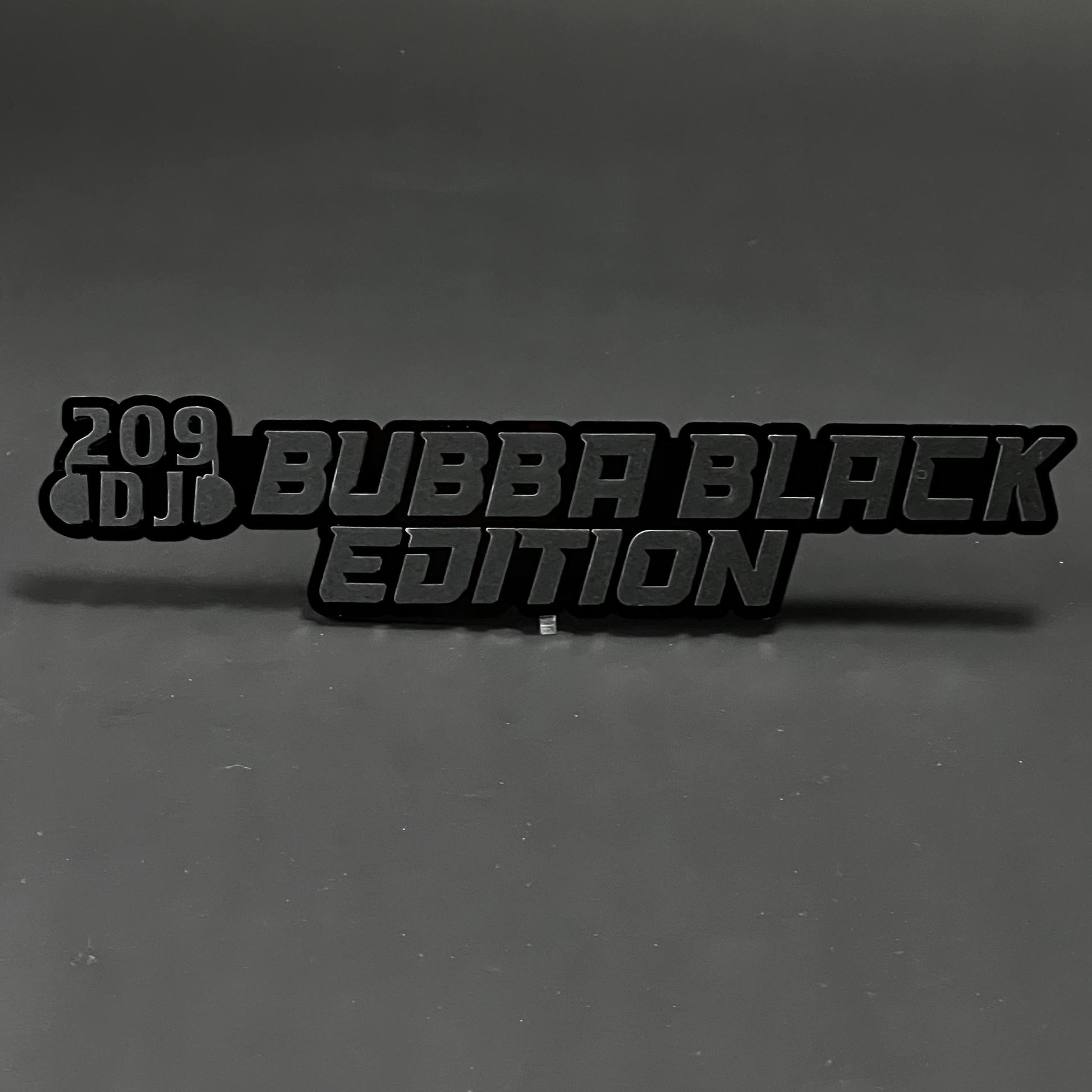 1PC BUBBA BLACK EDITION 3D Acrylic Badge - Car Truck Emblem Fender Sticker
