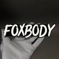 1PC FOXBODY 3D Acrylic Badge - Car Truck Emblem Fender Tailgate Trunk Sticker
