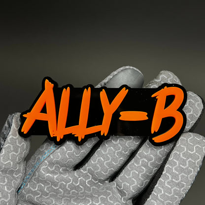 1PC ALLY-B 3D Acrylic Badge - Car Truck Emblem Fender Tailgate Trunk Sticker