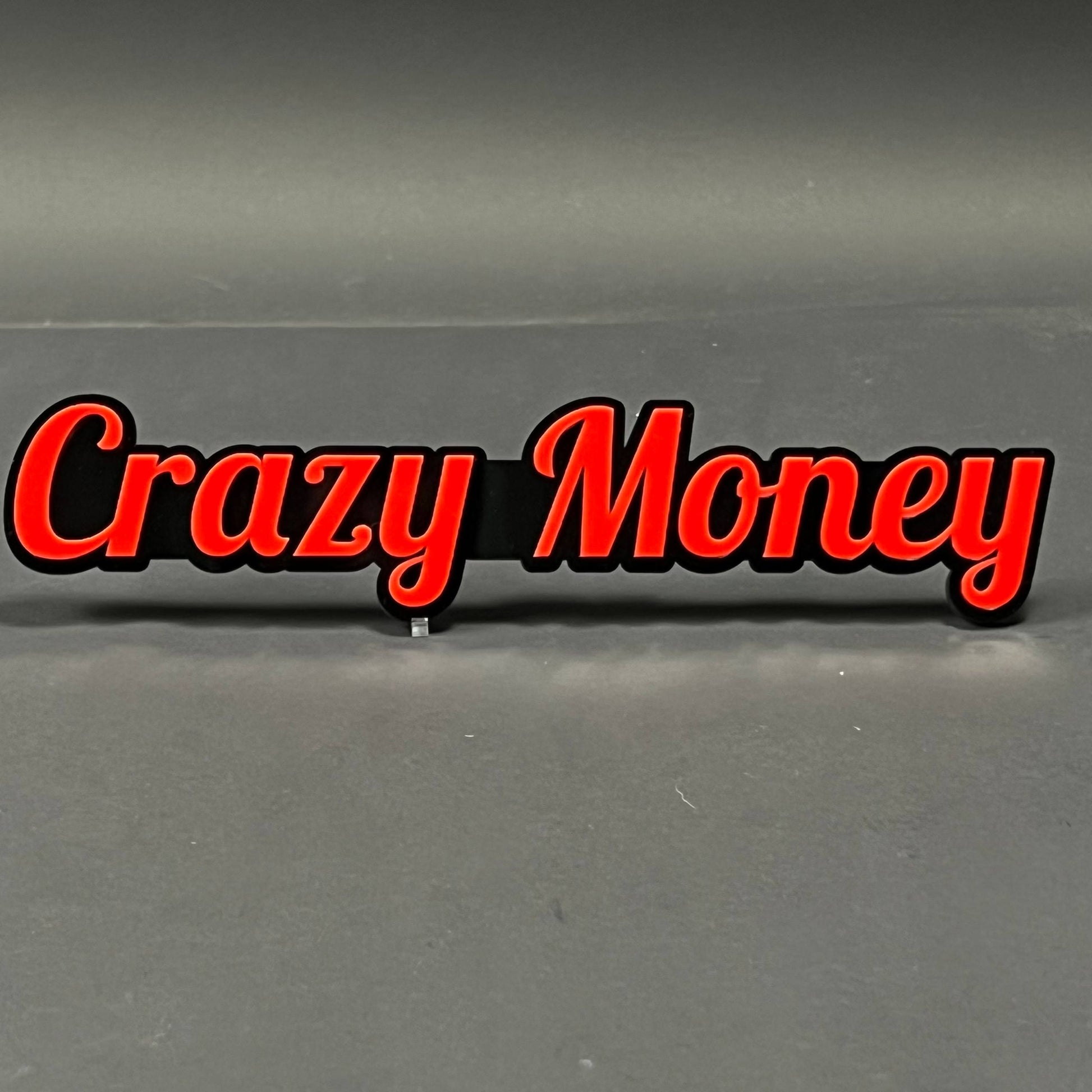 1PC Crazy Money 3D Acrylic Badge - Car Truck Emblem Fender Sticker