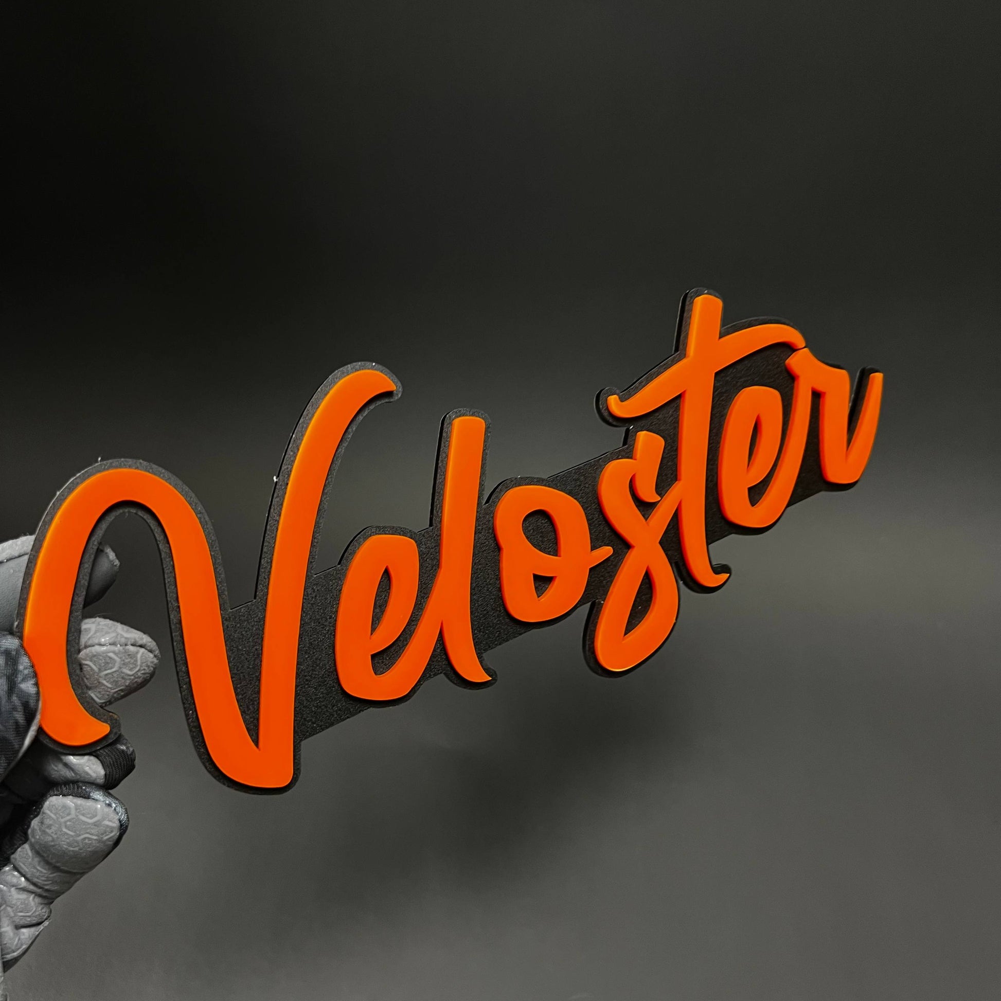 1PC Veloster 3D Acrylic Badge - Car Truck Emblem Fender Tailgate Trunk Sticker