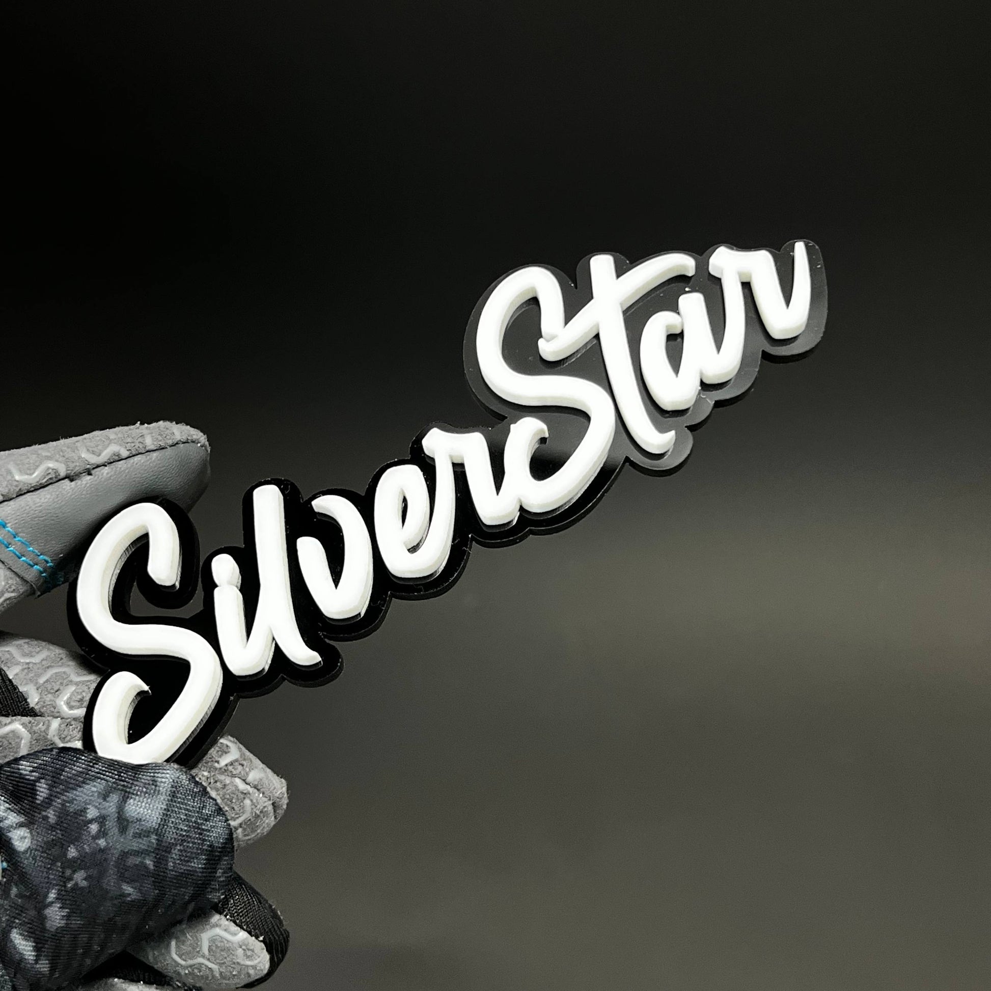 1PC SilverStar 3D Acrylic Badge - Car Truck Emblem Fender Tailgate Trunk Sticker