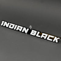 1PC Indian Black 3D Acrylic Badge - Car Truck Emblem Fender Tailgate Trunk Sticker