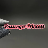 1PC Passenger Princess 3D Acrylic Badge - Car Truck Emblem Fender Sticker