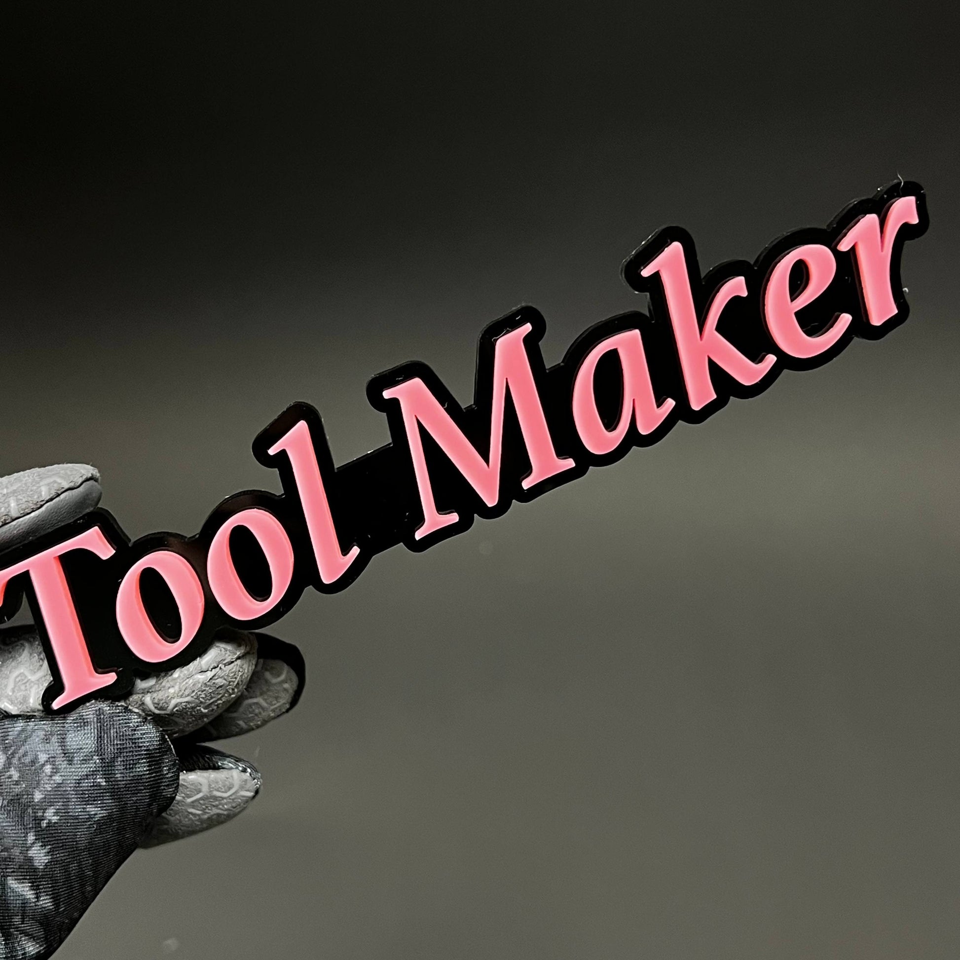1PC Tool Maker 3D Acrylic Badge - Car Truck Emblem Fender Tailgate Trunk Sticker