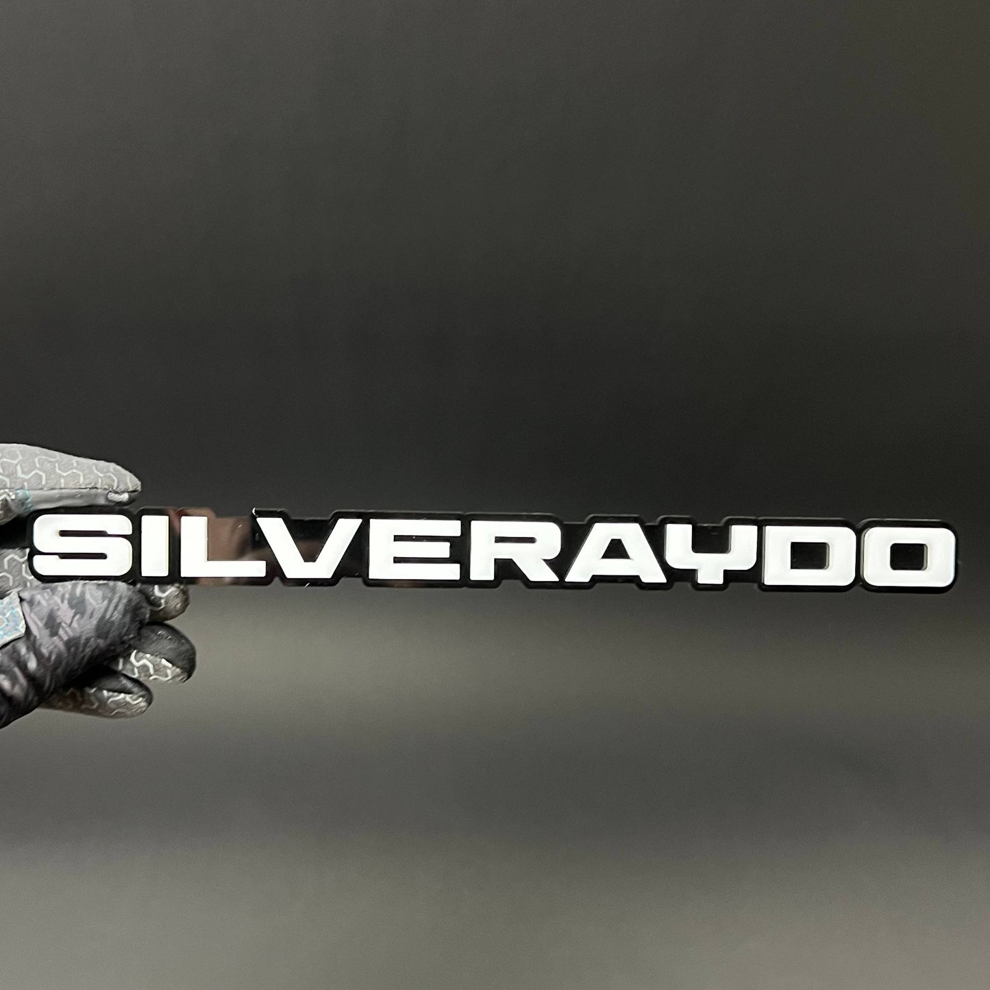 1PC SILVERAYDO 3D Acrylic Badge - Car Truck Emblem Fender Tailgate Trunk Sticker