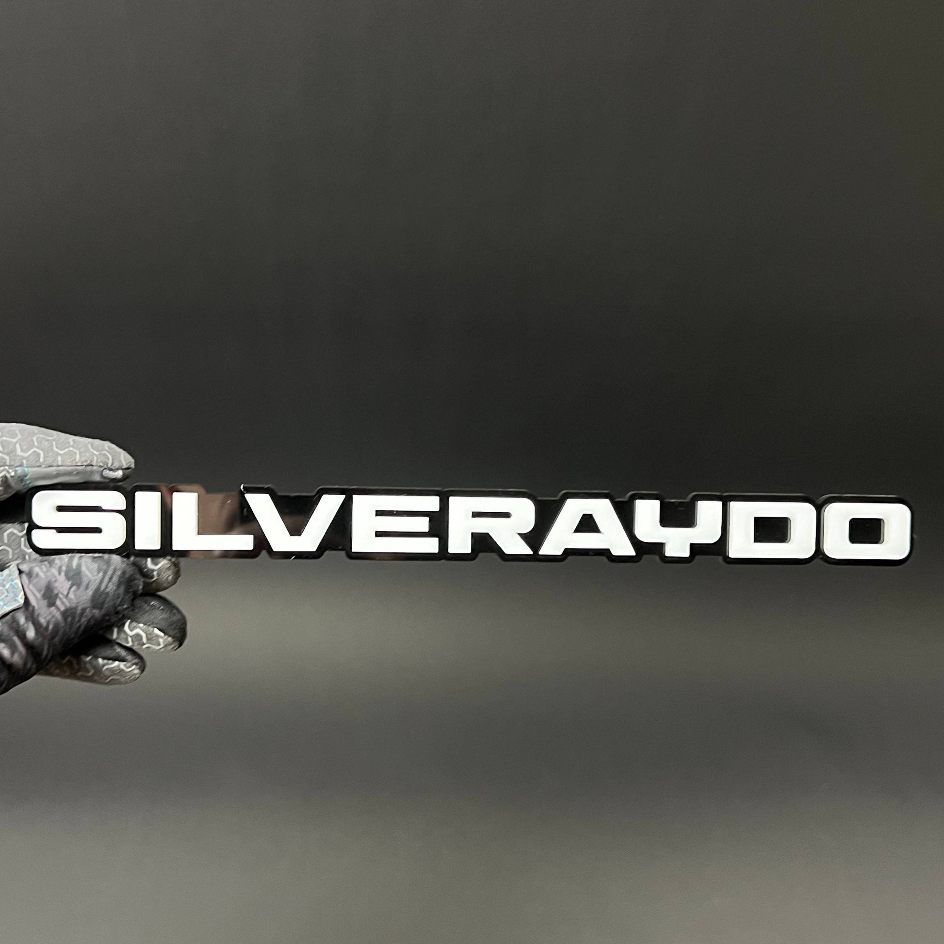 1PC SILVERAYDO 3D Acrylic Badge - Car Truck Emblem Fender Tailgate Trunk Sticker