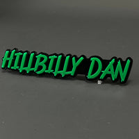 1PC HILLBILLY DAN 3D Acrylic Badge - Car Truck Emblem Fender Sticker