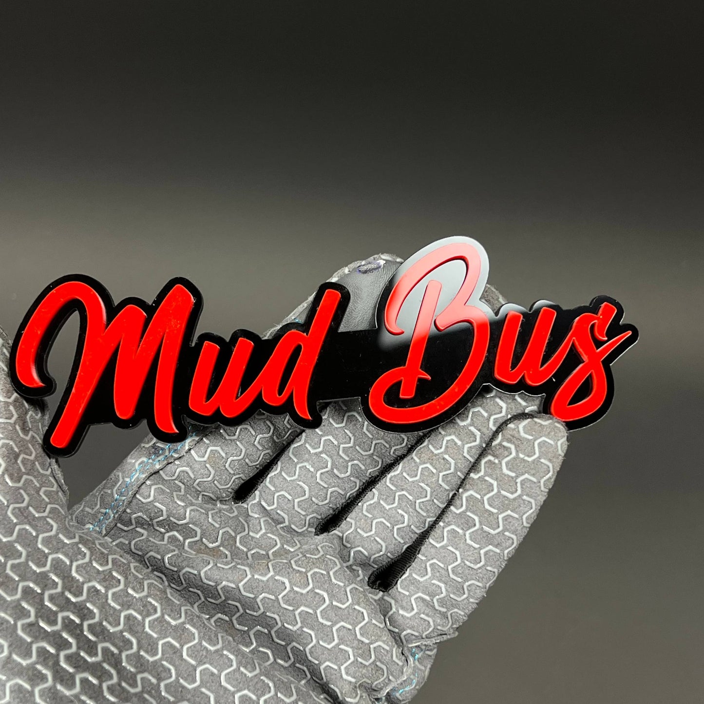 1PC Mud Bus 3D Acrylic Badge - Car Truck Emblem Fender Tailgate Trunk Sticker