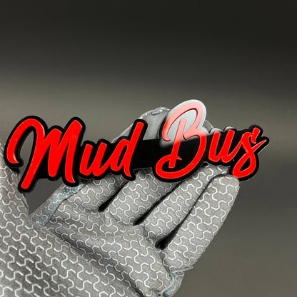 1PC Mud Bus 3D Acrylic Badge - Car Truck Emblem Fender Tailgate Trunk Sticker