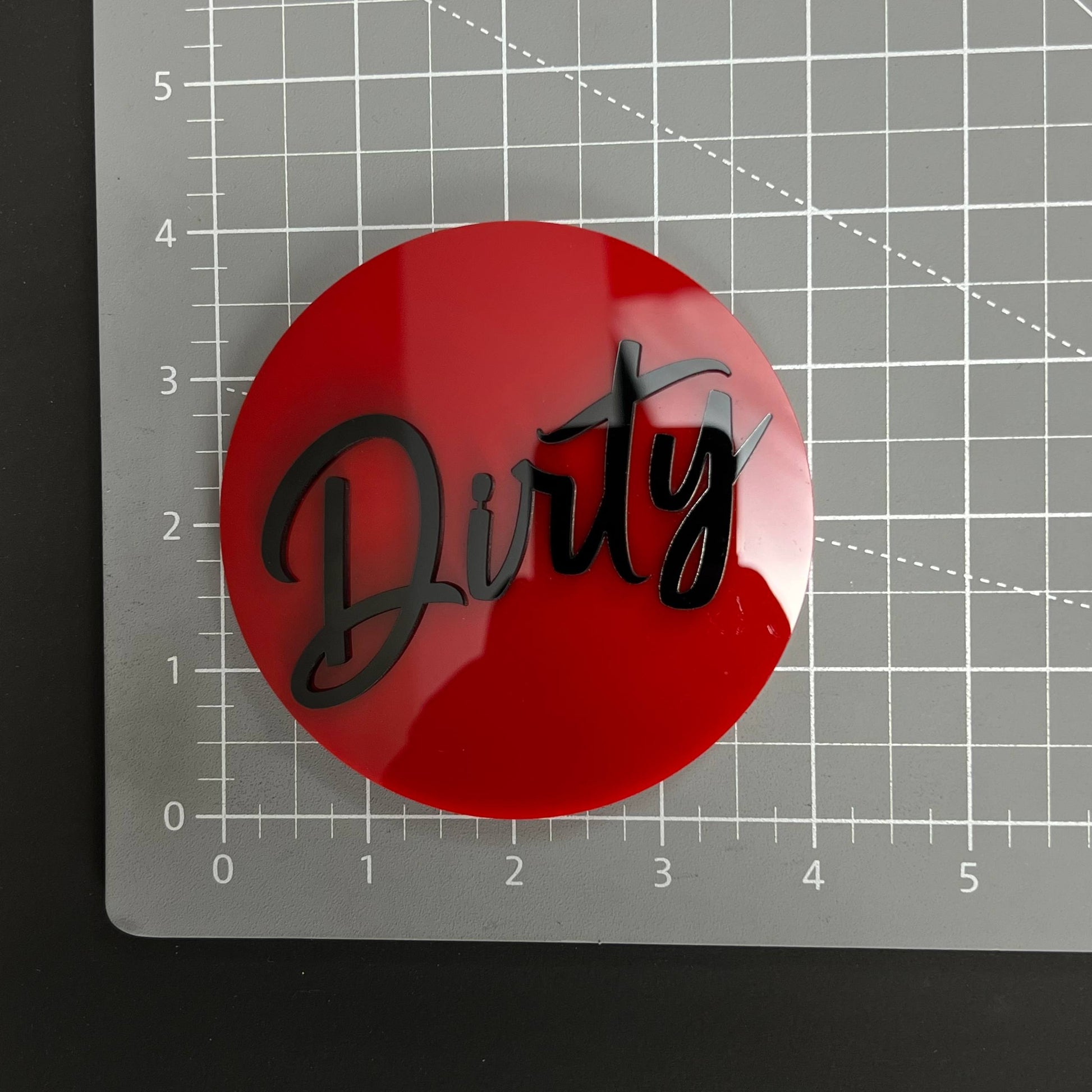 1PC Dirty 3D Acrylic Badge - Car Truck Emblem Fender Tailgate Trunk Sticker