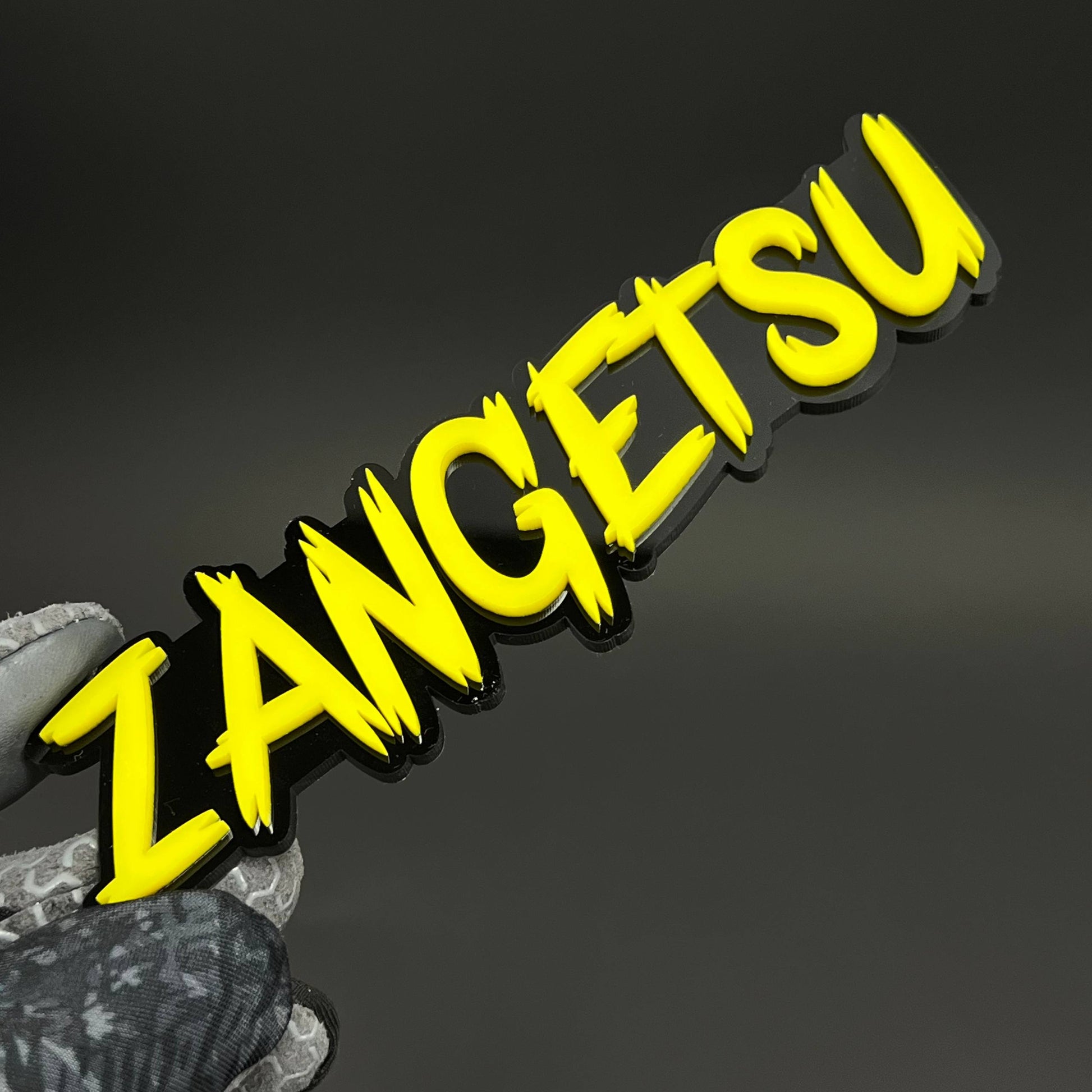 1PC ZANGETSU 3D Acrylic Badge - Car Truck Emblem Fender Tailgate Trunk Sticker