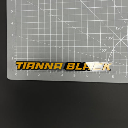 1PC TIANNA BLACK 3D Acrylic Badge - Car Truck Emblem Fender Sticker