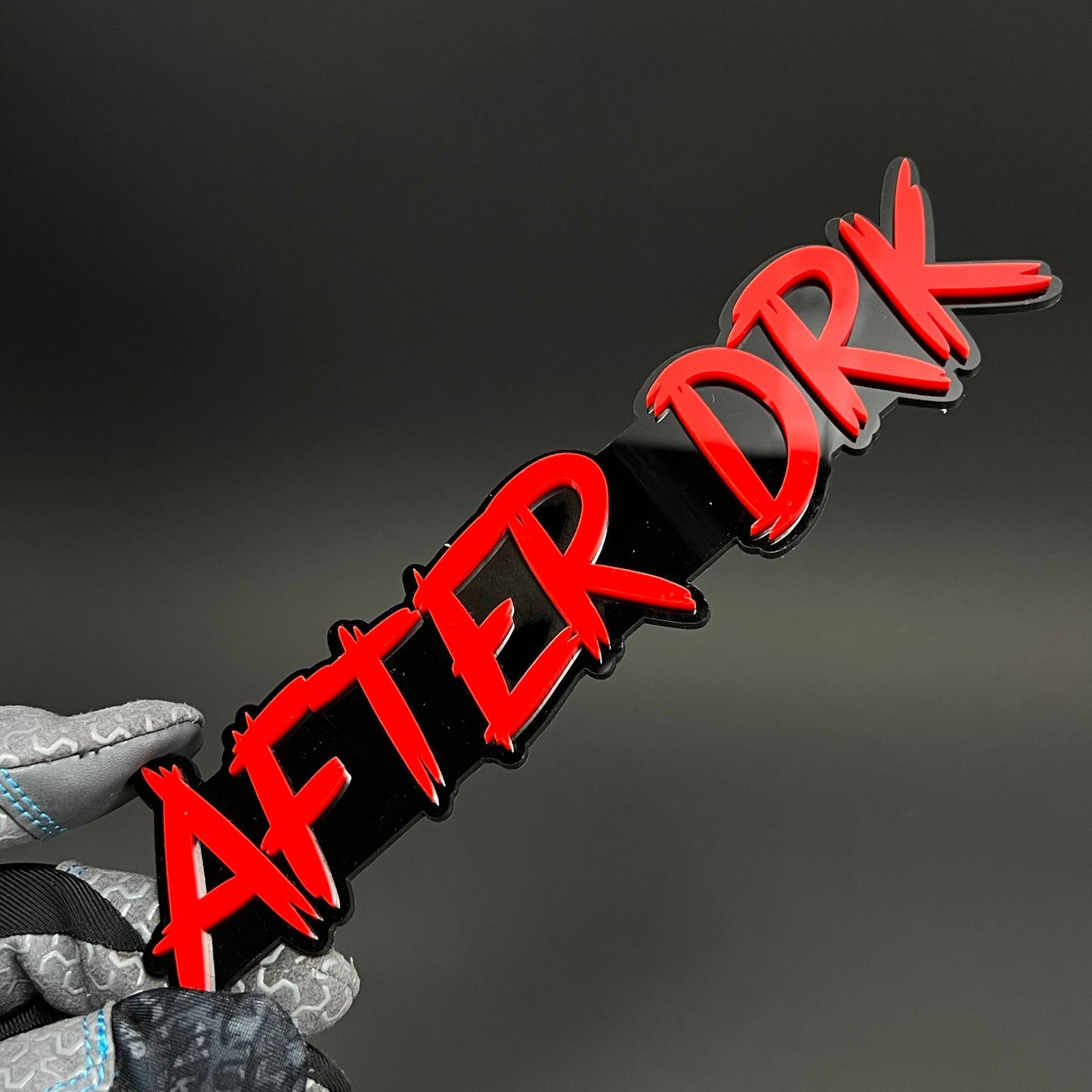 1PC AFTER DRK 3D Acrylic Badge - Car Truck Emblem Fender Tailgate Trunk Sticker