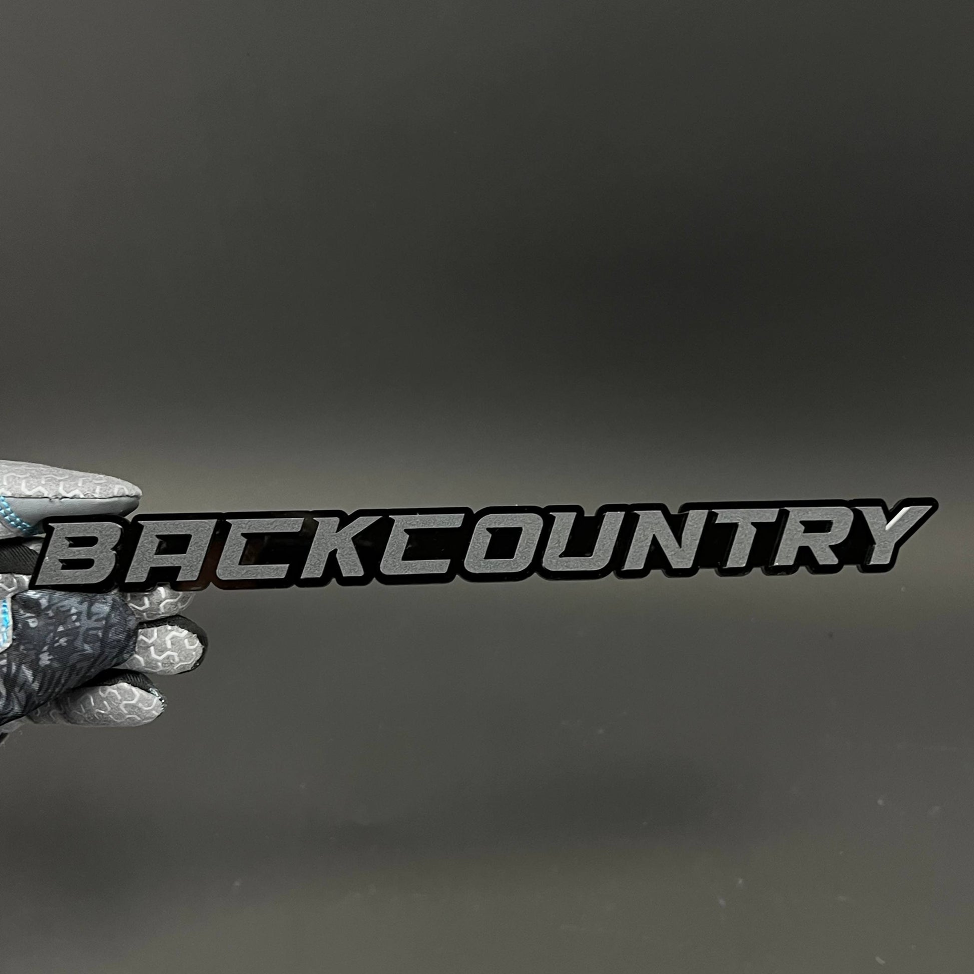 1PC BACKCOUNTRY 3D Acrylic Badge - Car Truck Emblem Fender Sticker