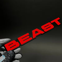 1PC BEAST 3D Acrylic Badge - Car Truck Emblem Fender Tailgate Trunk Sticker