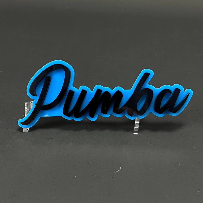 1PC Pumba 3D Acrylic Badge - Car Truck Emblem Fender Tailgate Trunk Sticker