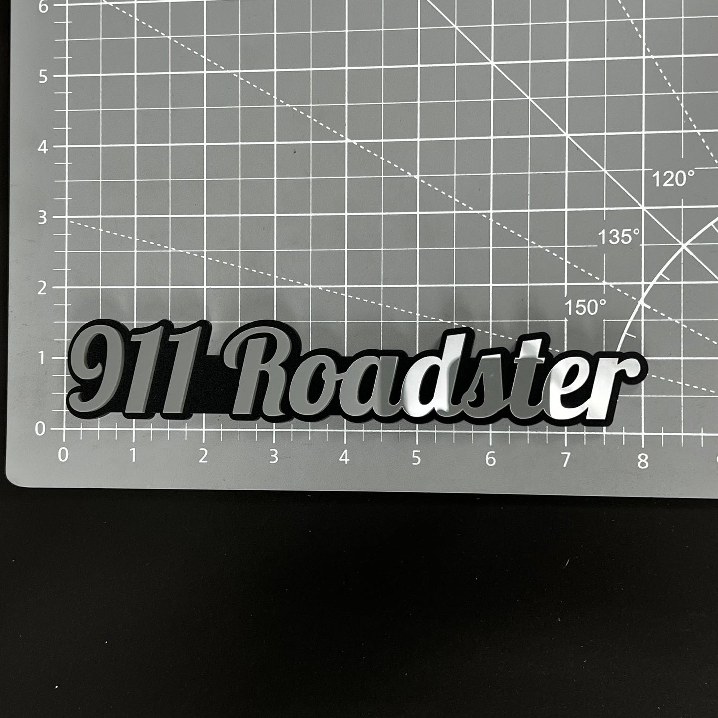 1PC 911 Roadster 3D Acrylic Badge - Car Truck Emblem Fender Sticker