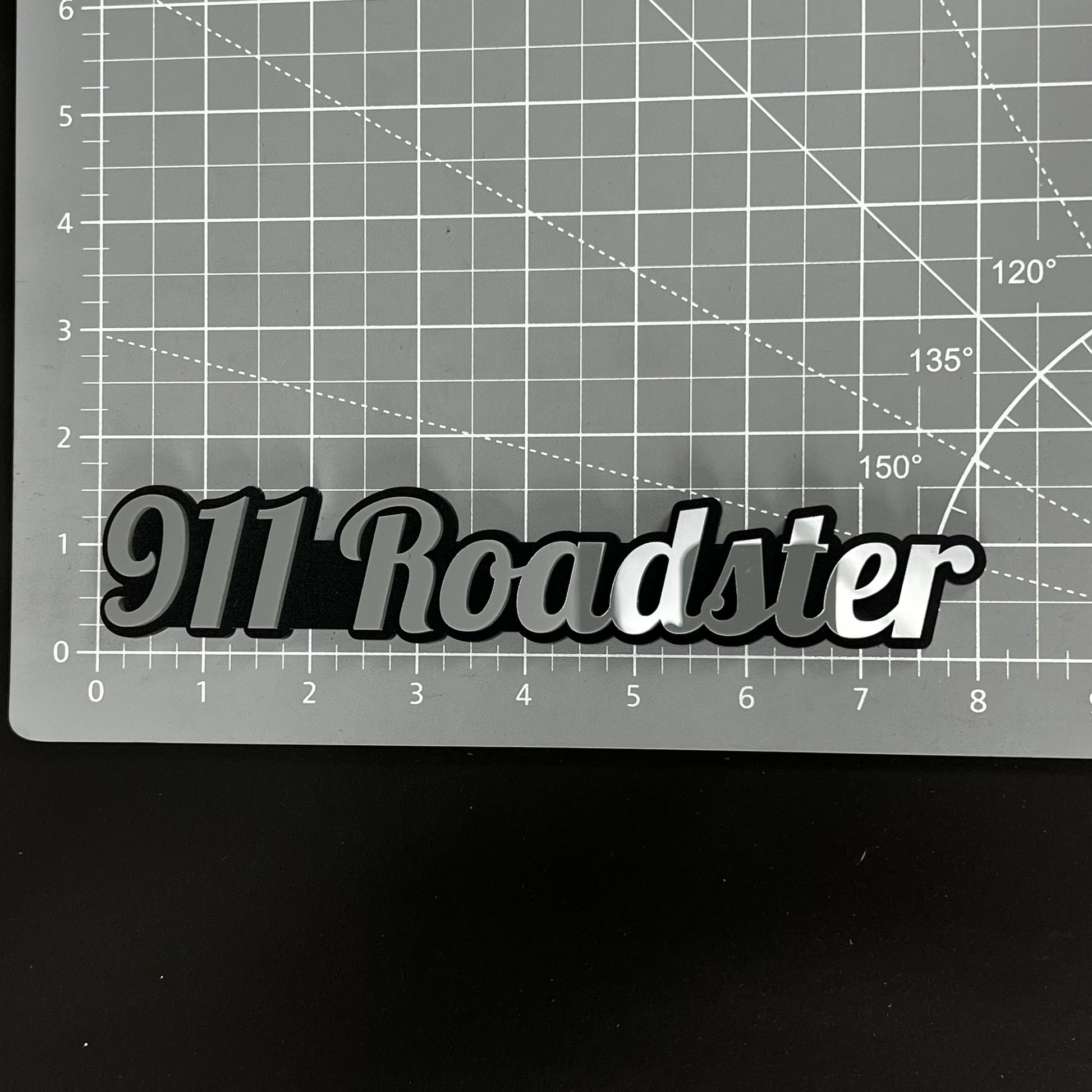 1PC 911 Roadster 3D Acrylic Badge - Car Truck Emblem Fender Sticker