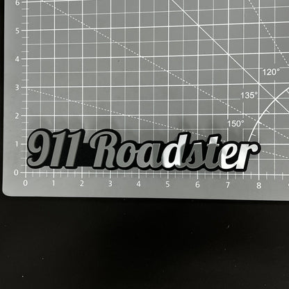 1PC 911 Roadster 3D Acrylic Badge - Car Truck Emblem Fender Sticker