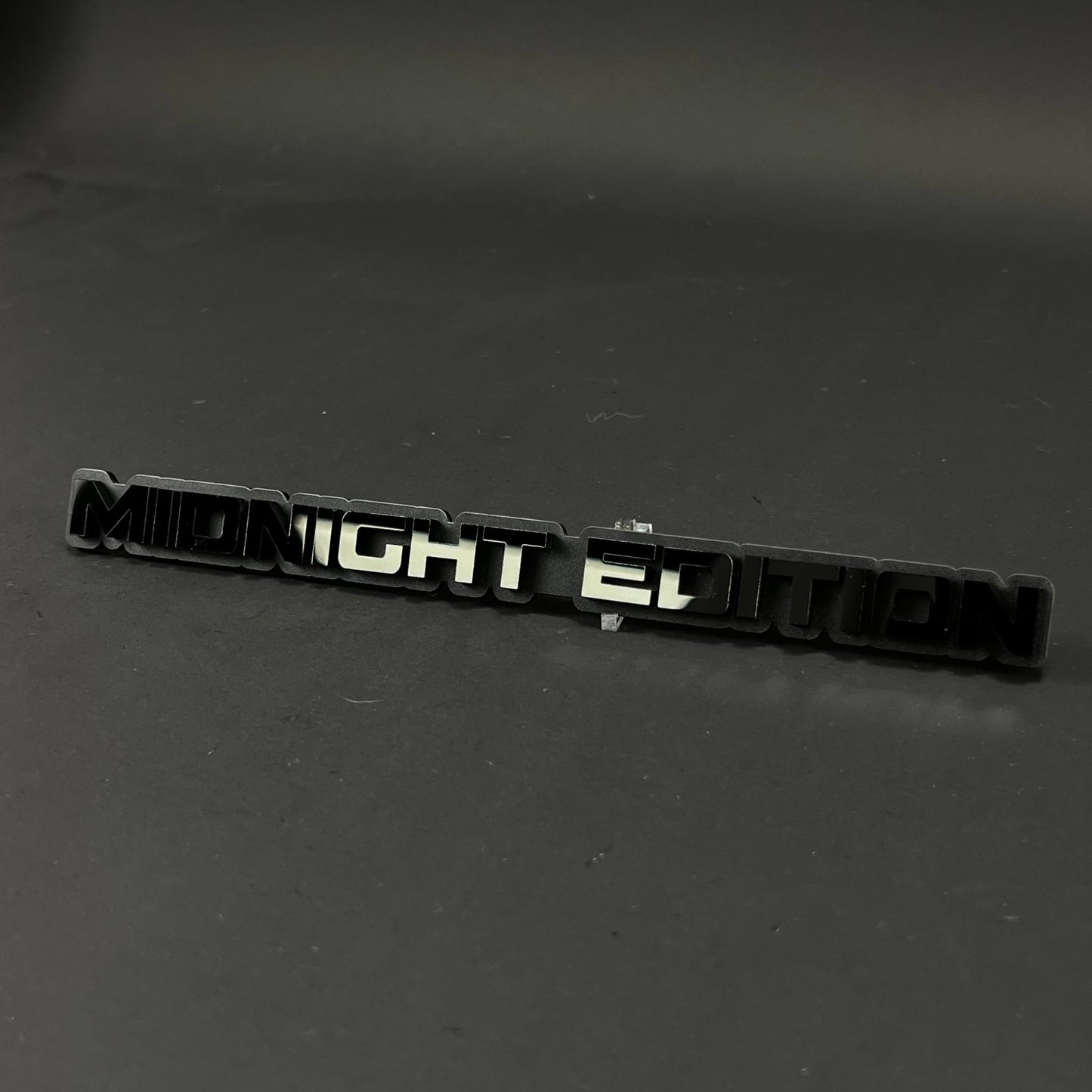 1PC MIDNIGHT EDITION 3D Acrylic Badge - Car Truck Emblem Fender Sticker