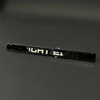1PC MIDNIGHT EDITION 3D Acrylic Badge - Car Truck Emblem Fender Sticker