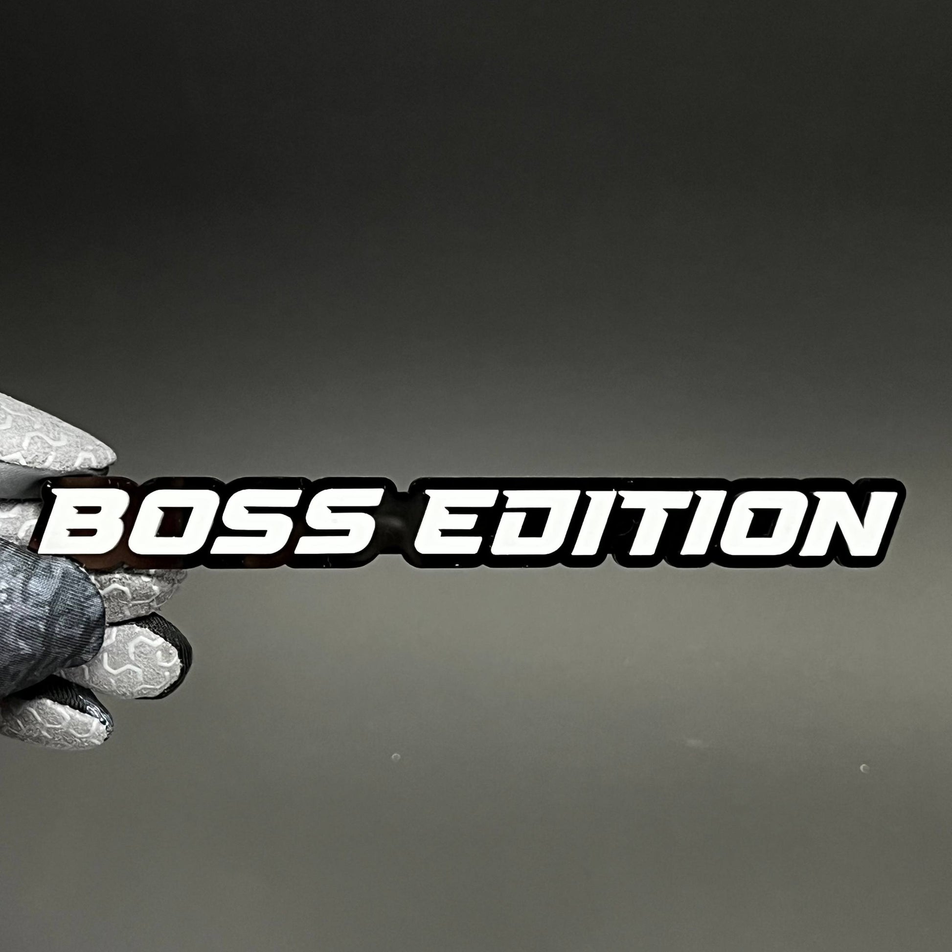 1PC BOSS EDITION 3D Acrylic Badge - Car Truck Emblem Fender Sticker