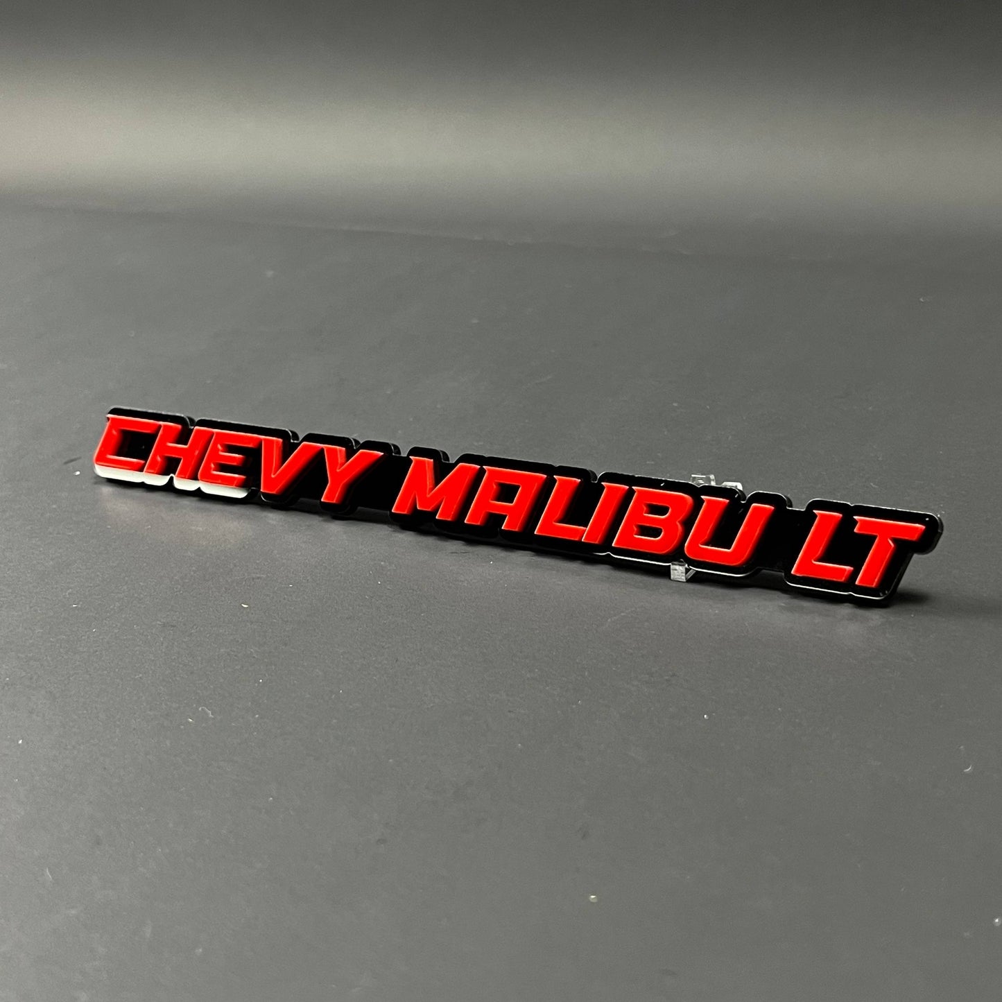 1PC CHEVY MALIBU LT 3D Acrylic Badge - Car Truck Emblem Fender Sticker