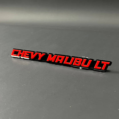 1PC CHEVY MALIBU LT 3D Acrylic Badge - Car Truck Emblem Fender Sticker