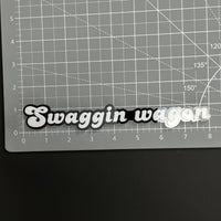 1PC Swaggin wagon 3D Acrylic Badge - Car Truck Emblem Fender Sticker
