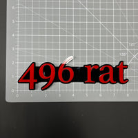 1PC 496 rat 3D Acrylic Badge - Car Truck Emblem Fender Tailgate Trunk Sticker