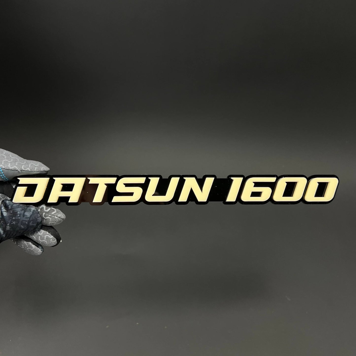 1PC DATSUN 1600 3D Acrylic Badge - Car Truck Emblem Fender Sticker