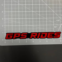 1PC GPS RIDES 3D Acrylic Badge - Car Truck Emblem Fender Tailgate Trunk Sticker