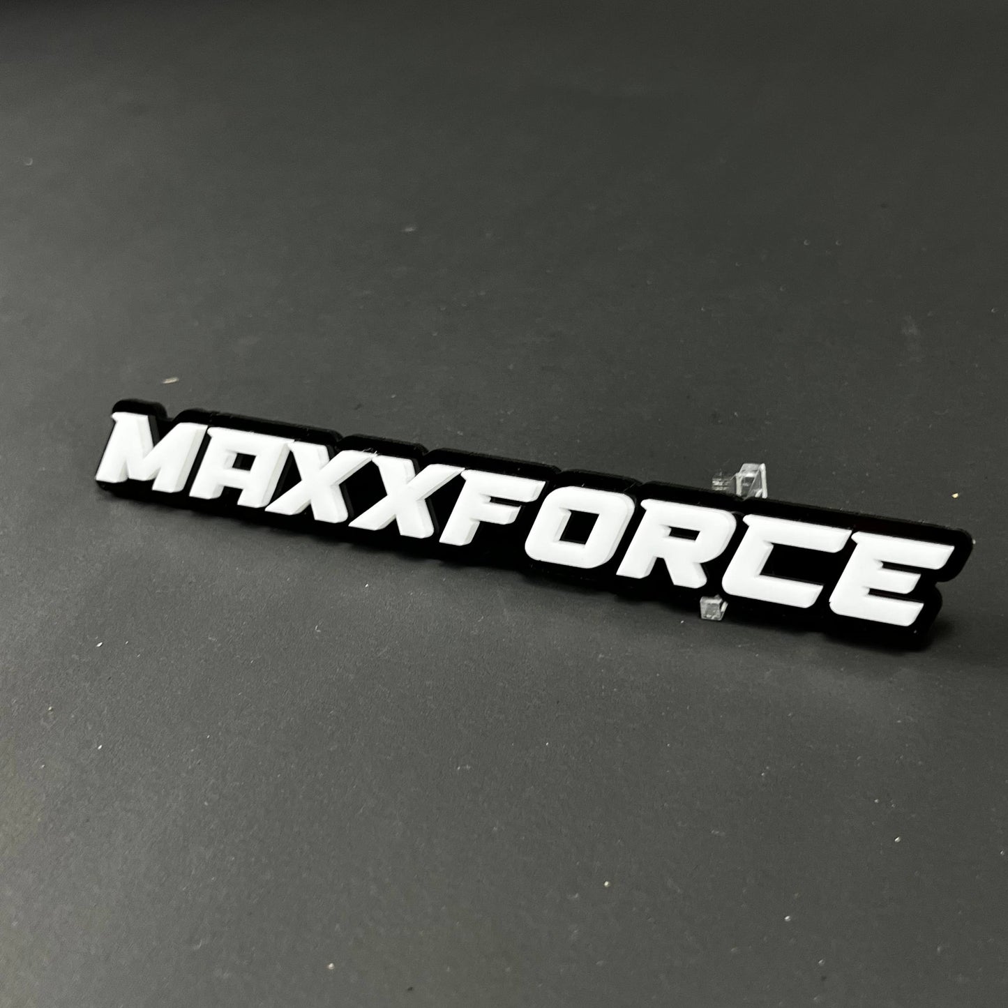 1PC MAXXFORCE 3D Acrylic Badge - Car Truck Emblem Fender Tailgate Trunk Sticker