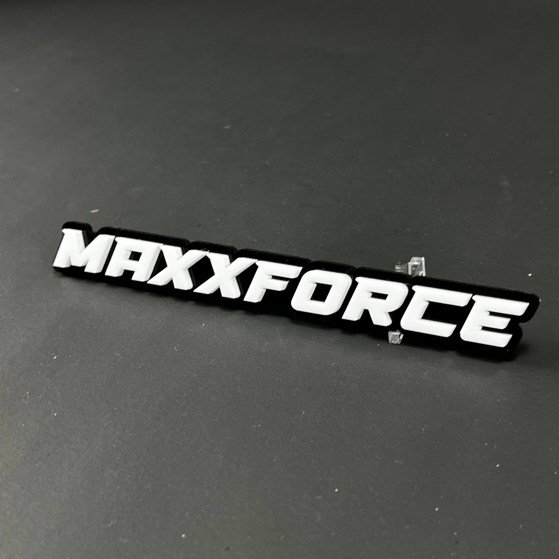 1PC MAXXFORCE 3D Acrylic Badge - Car Truck Emblem Fender Tailgate Trunk Sticker