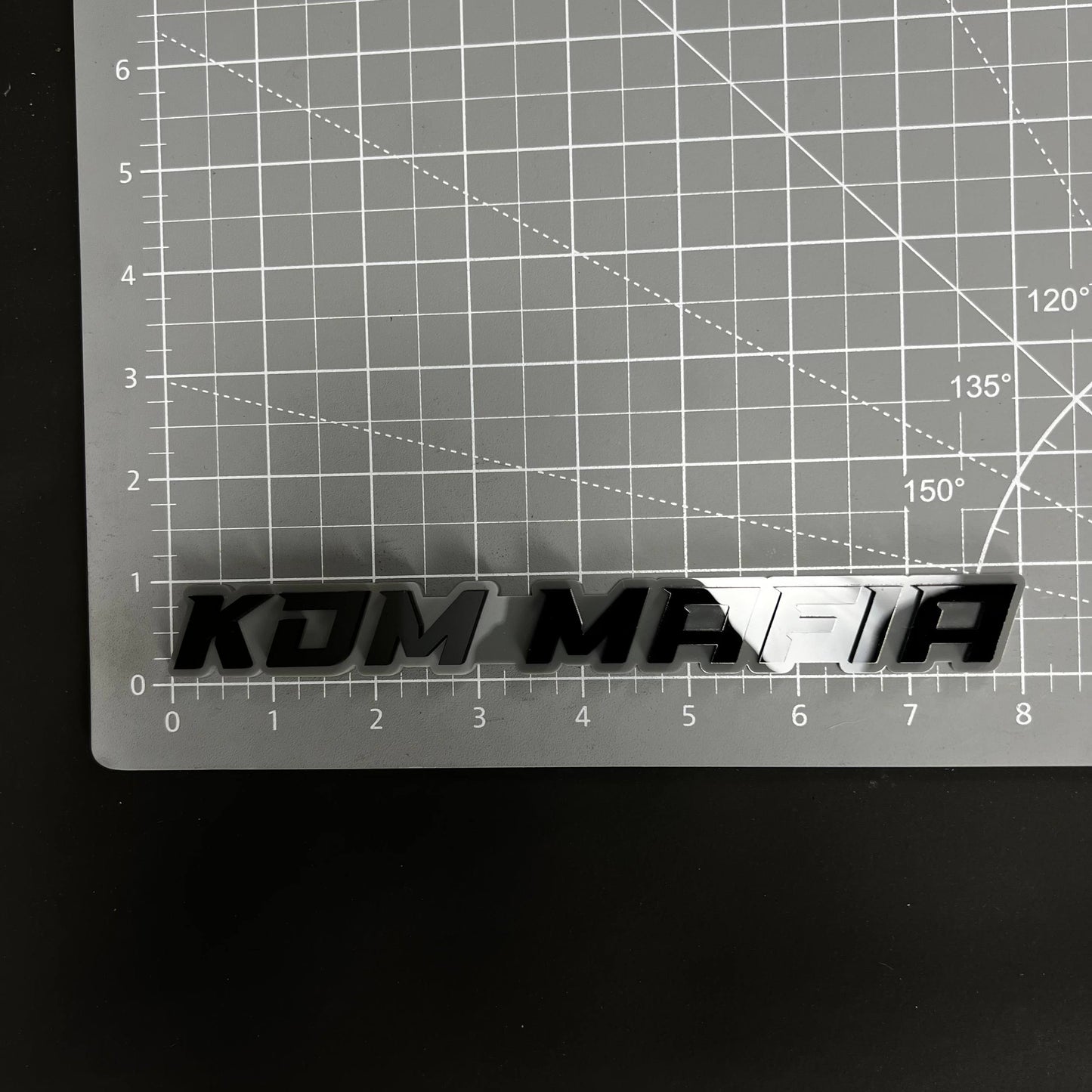 1PC KDM MAFIA 3D Acrylic Badge - Car Truck Emblem Fender Tailgate Trunk Sticker