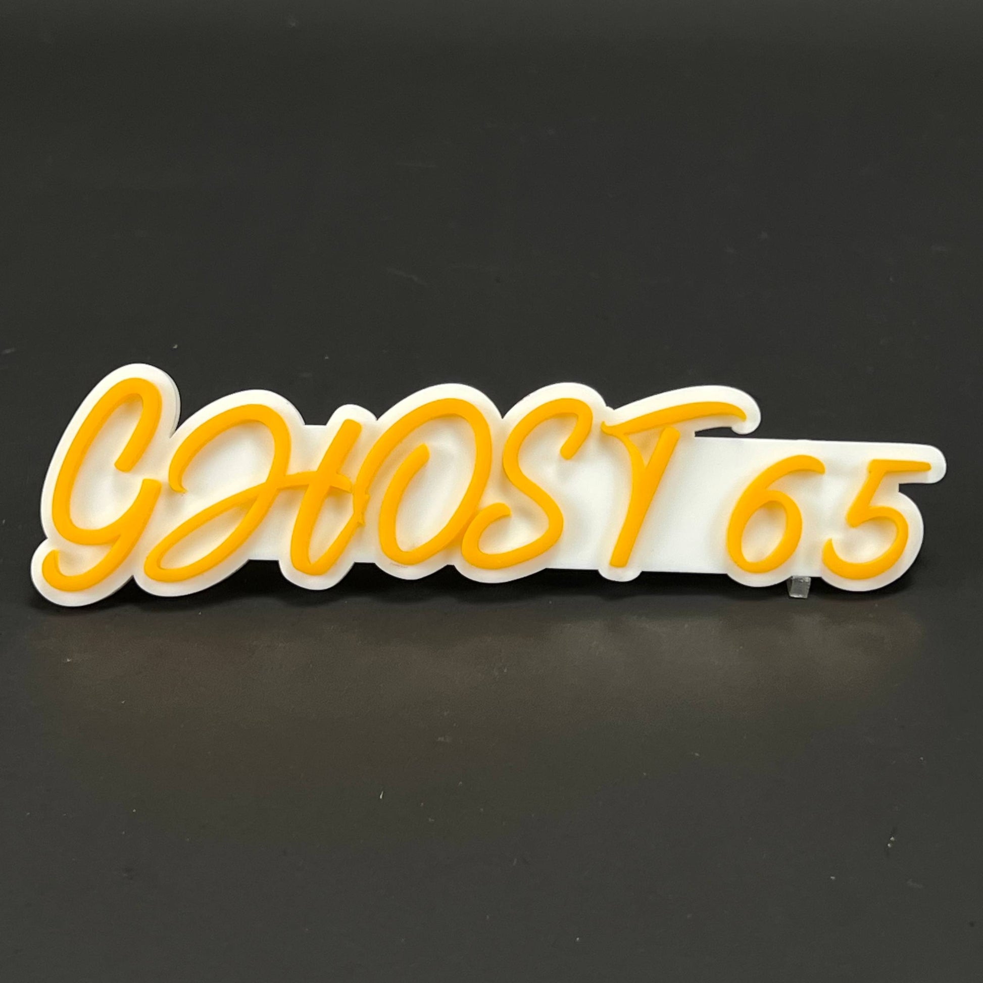 1PC GHOST 65 3D Acrylic Badge - Car Truck Emblem Fender Tailgate Trunk Sticker