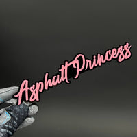 1PC Asphalt Princess 3D Acrylic Badge - Car Truck Emblem Fender Sticker