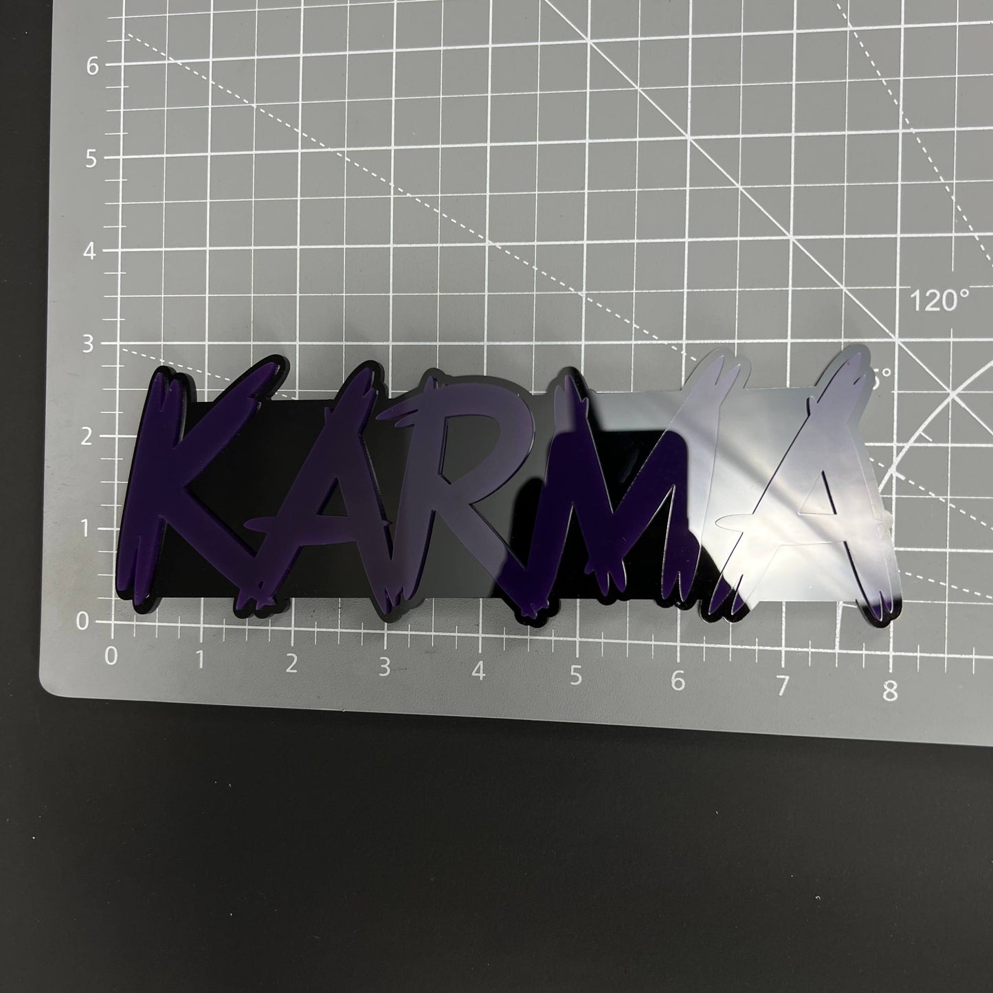 1PC KARMA 3D Acrylic Badge - Car Truck Emblem Fender Tailgate Trunk Sticker