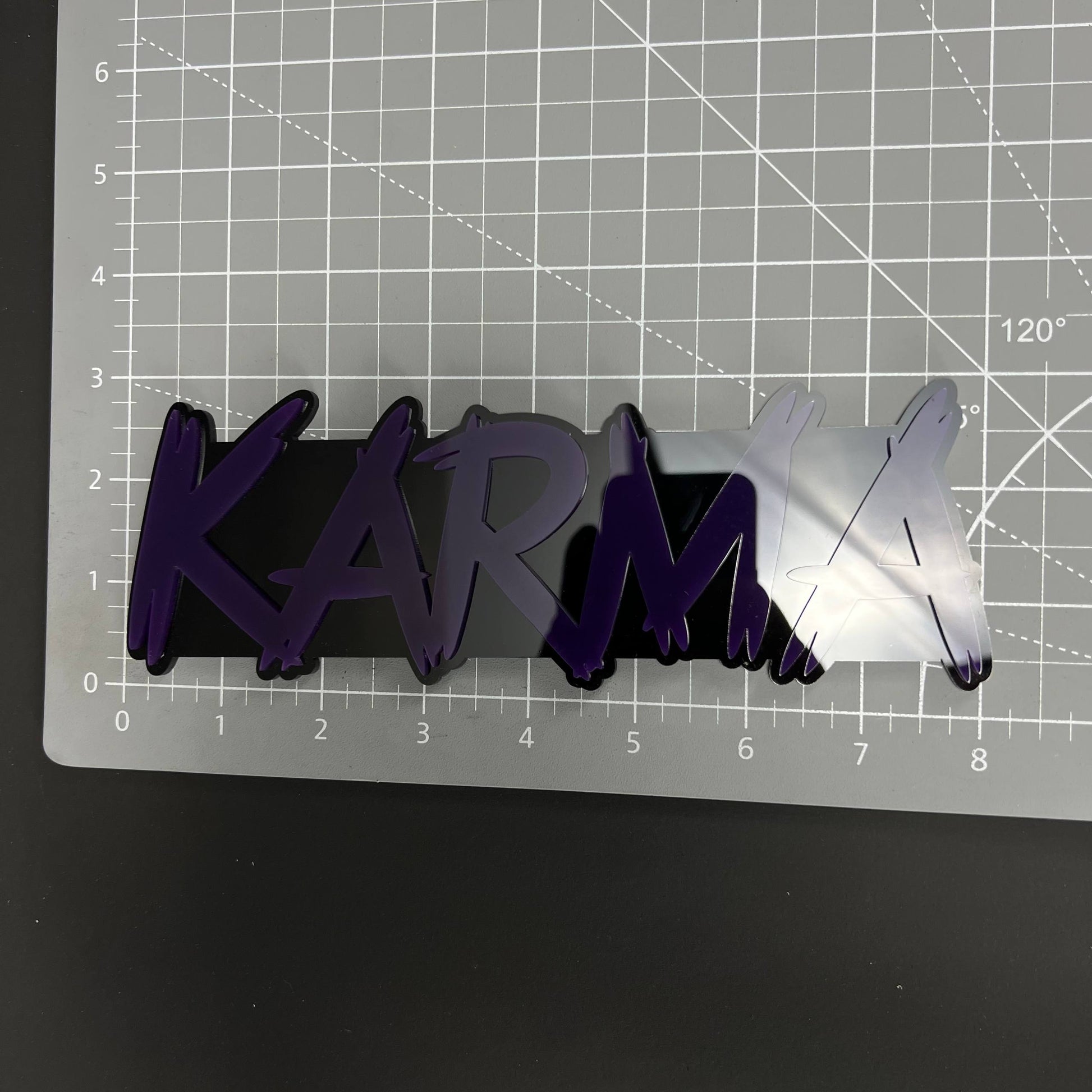 1PC KARMA 3D Acrylic Badge - Car Truck Emblem Fender Tailgate Trunk Sticker
