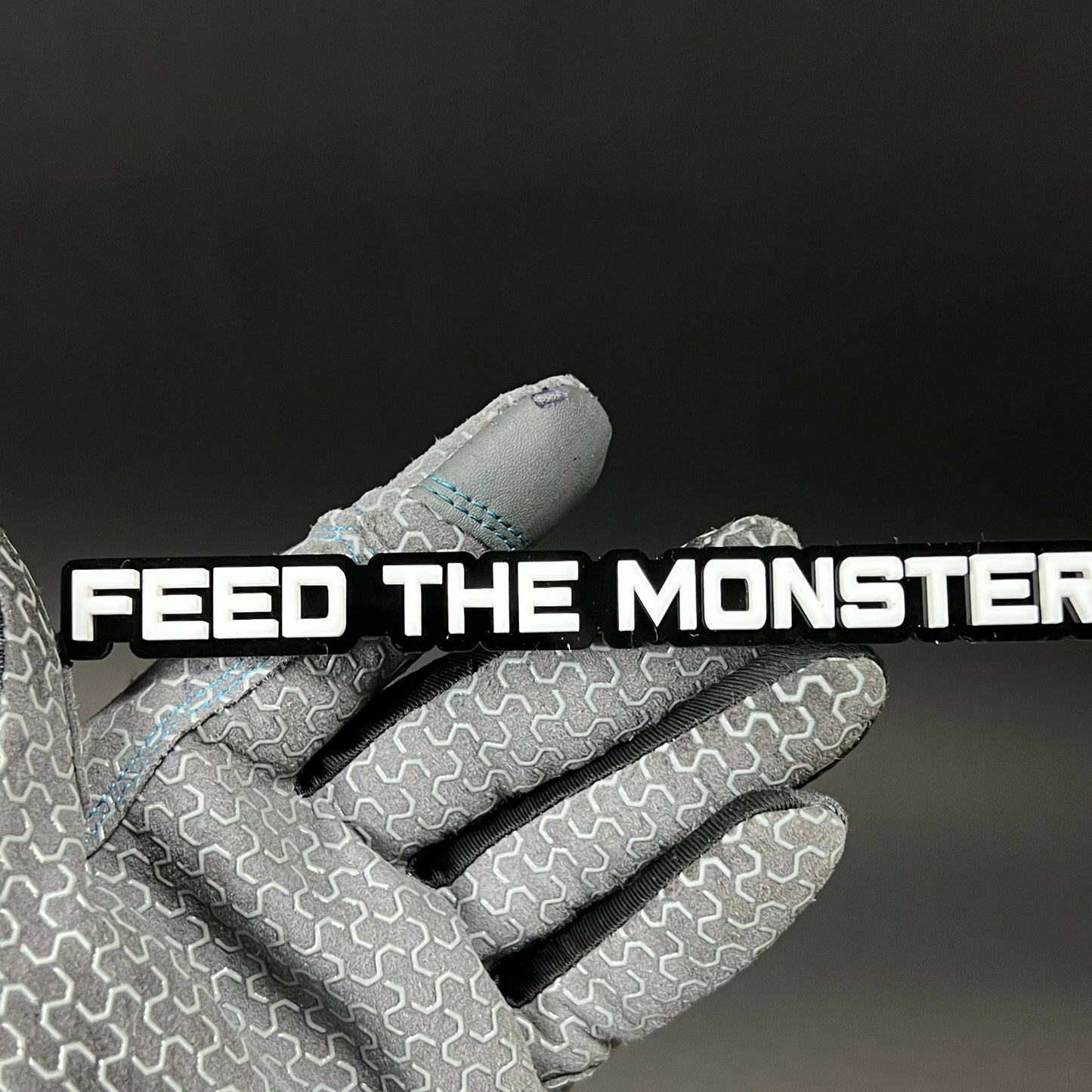 1PC FEED THE MONSTER 3D Acrylic Badge - Car Truck Emblem Fender Sticker