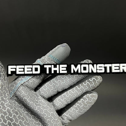 1PC FEED THE MONSTER 3D Acrylic Badge - Car Truck Emblem Fender Sticker